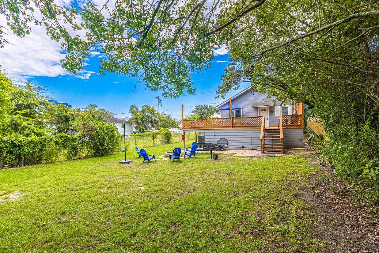 Gorgeous Centrally Located Ocean View 2 King, Huge Private Yard & Deck, Firepit, Bbq, & Game Tables 默特尔比奇 外观 照片