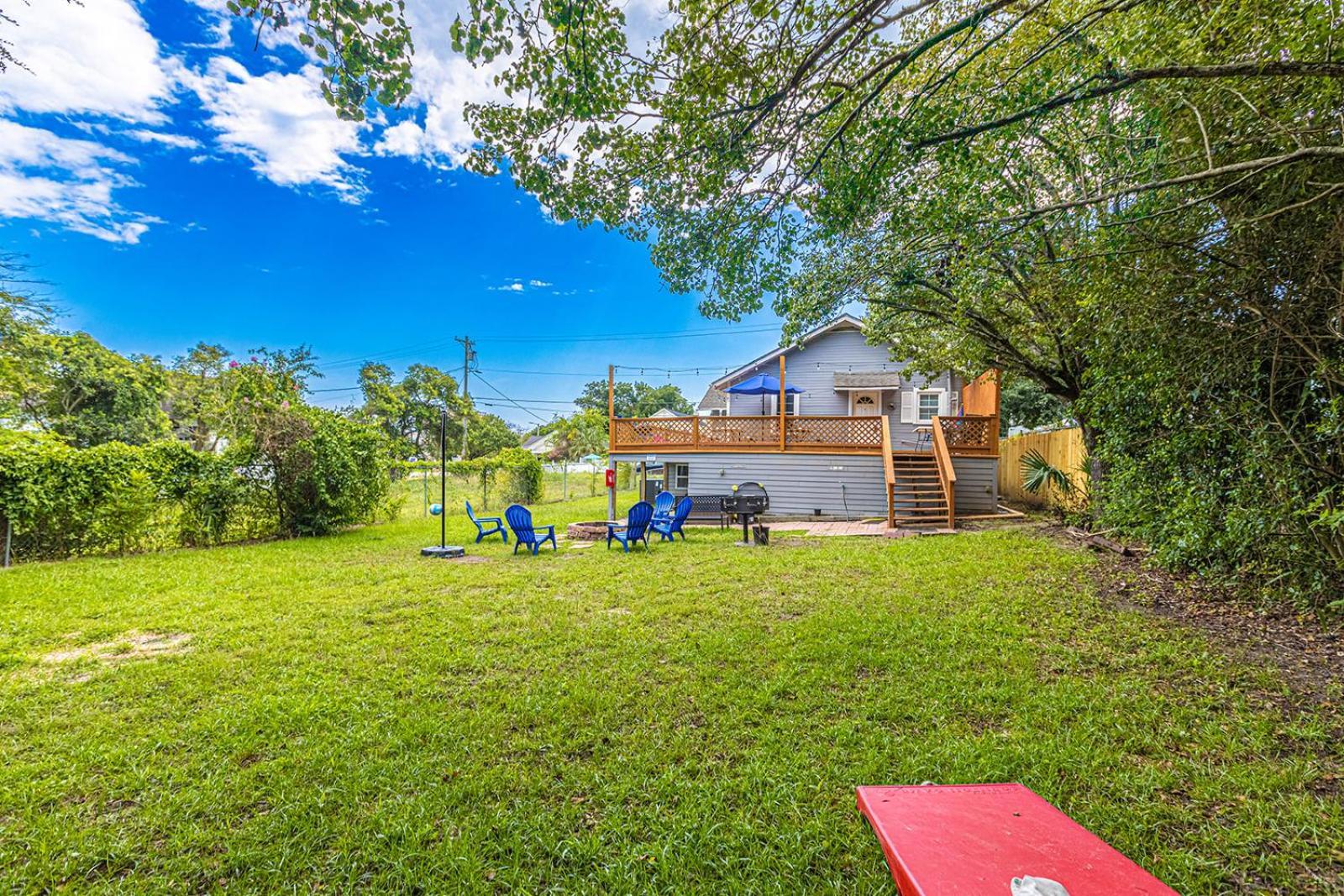Gorgeous Centrally Located Ocean View 2 King, Huge Private Yard & Deck, Firepit, Bbq, & Game Tables 默特尔比奇 外观 照片
